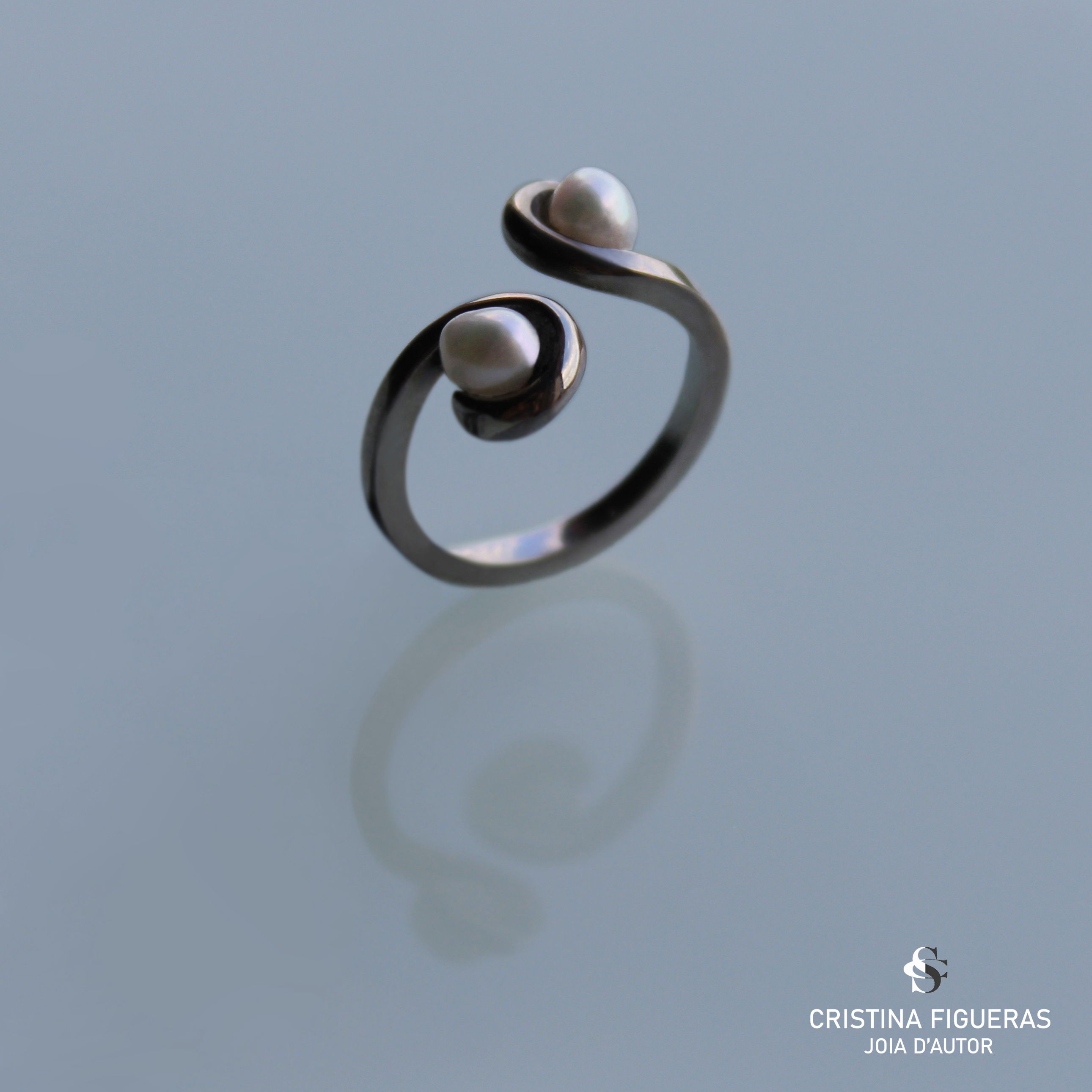 ANELL DOBLE PERLA