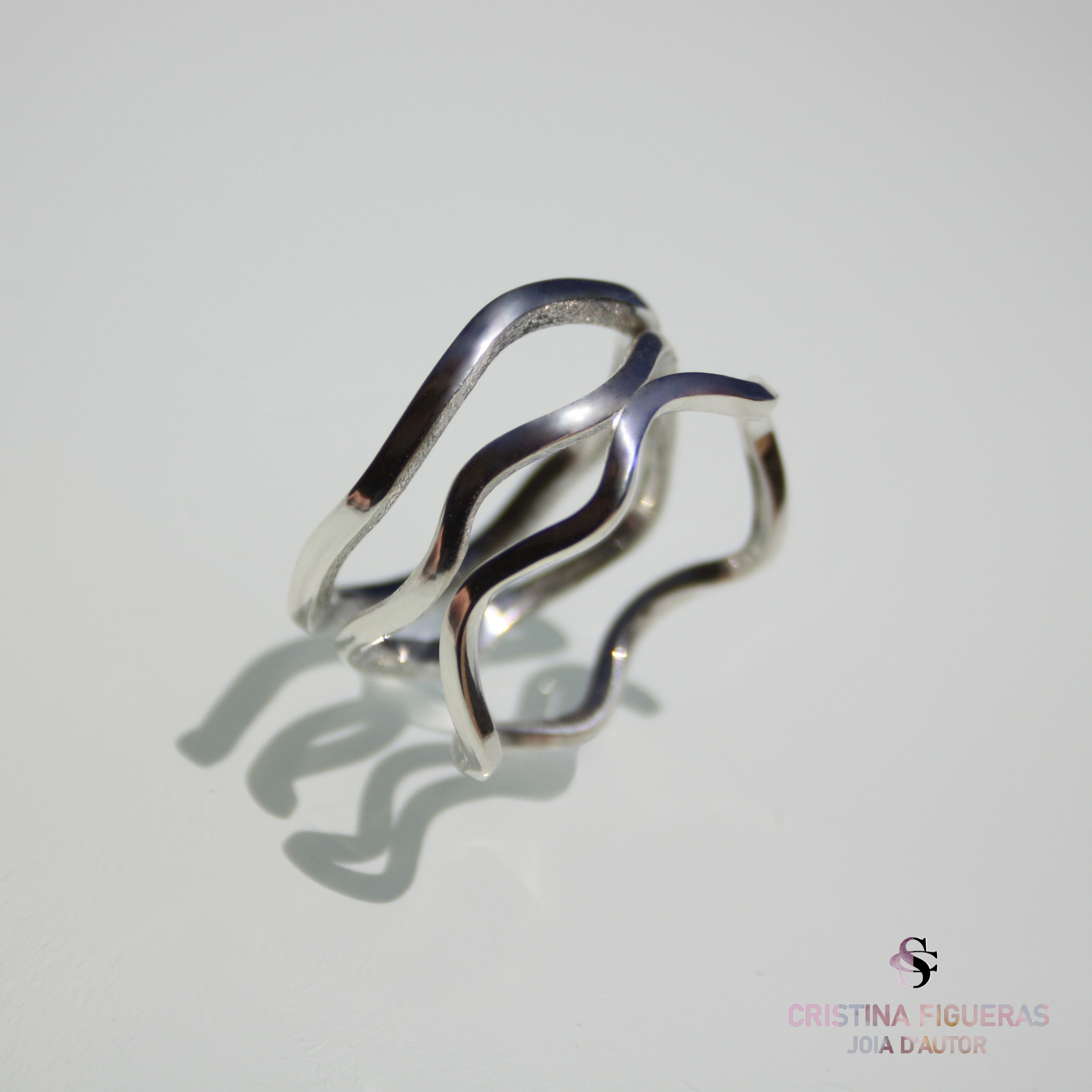 ANELLS ARGENT · COL·LECCIÓ ONADES